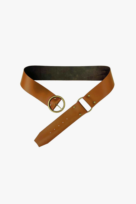 O-Ring Leather Belt - Oak