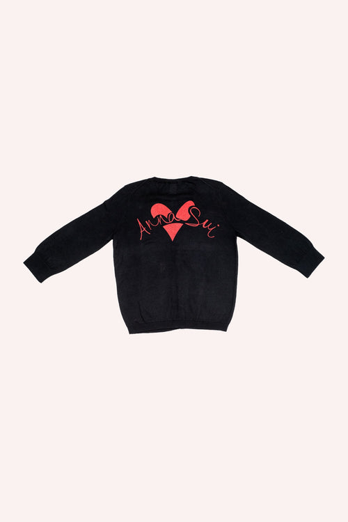 Ali Rapp for Anna Sui Knit Cardigan<br> Black - Anna Sui