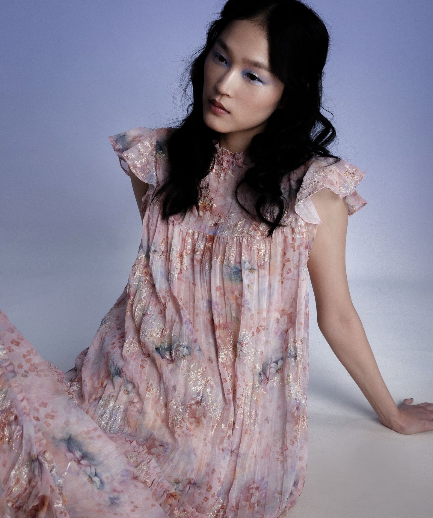 Oasis Blooms Tiered Maxi Dress