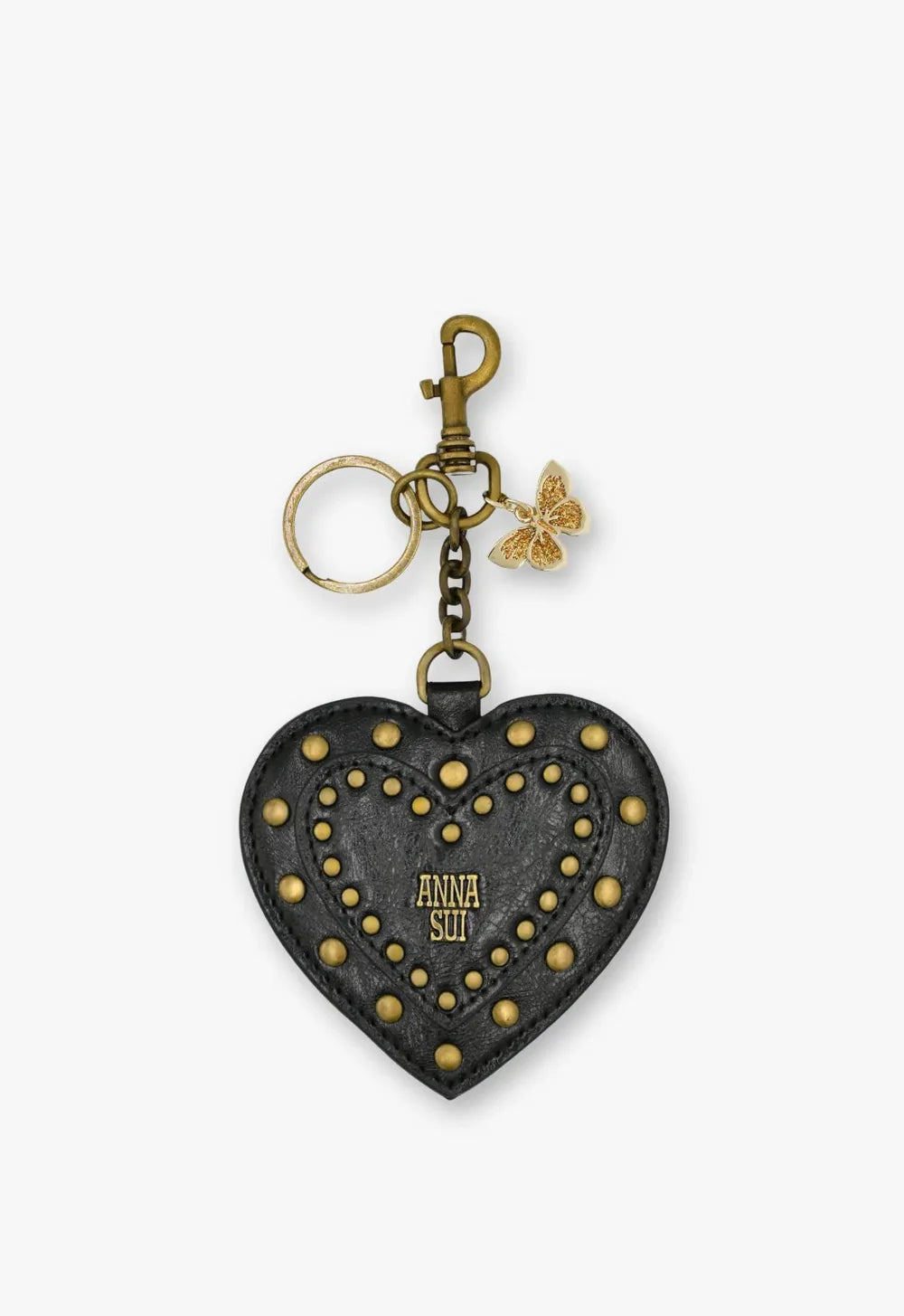 Black Heart Bag Charm
