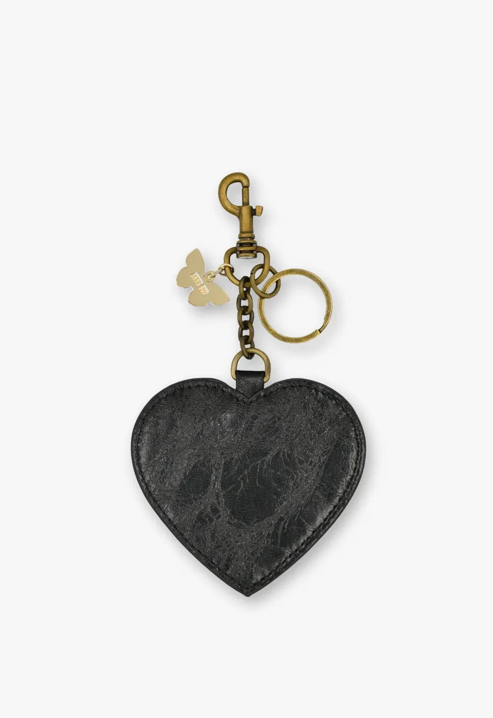 Black Heart Bag Charm