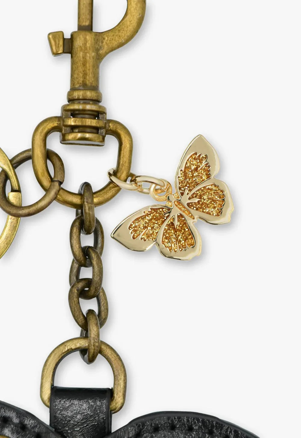 Black Heart Bag Charm