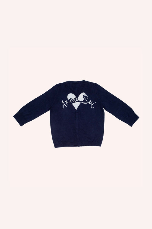 Ali Rapp for Anna Sui Knit Cardigan<br> Navy - Anna Sui