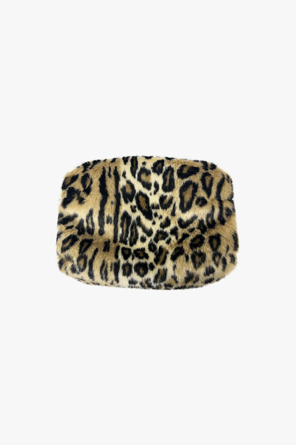 Stay warm in vintage-inspired style with this Faux Leopard Muff. 