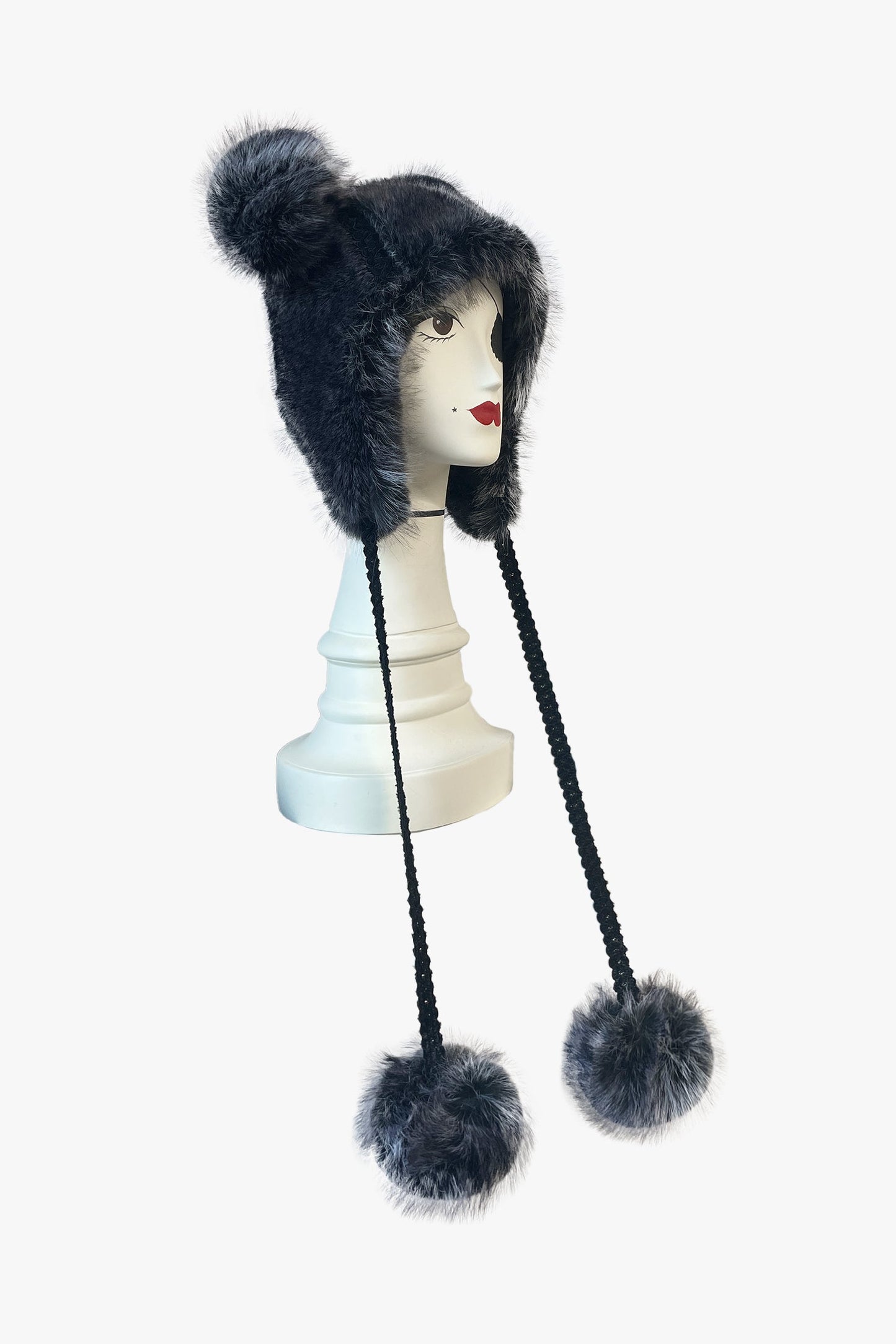 Faux Silver Fox Hat