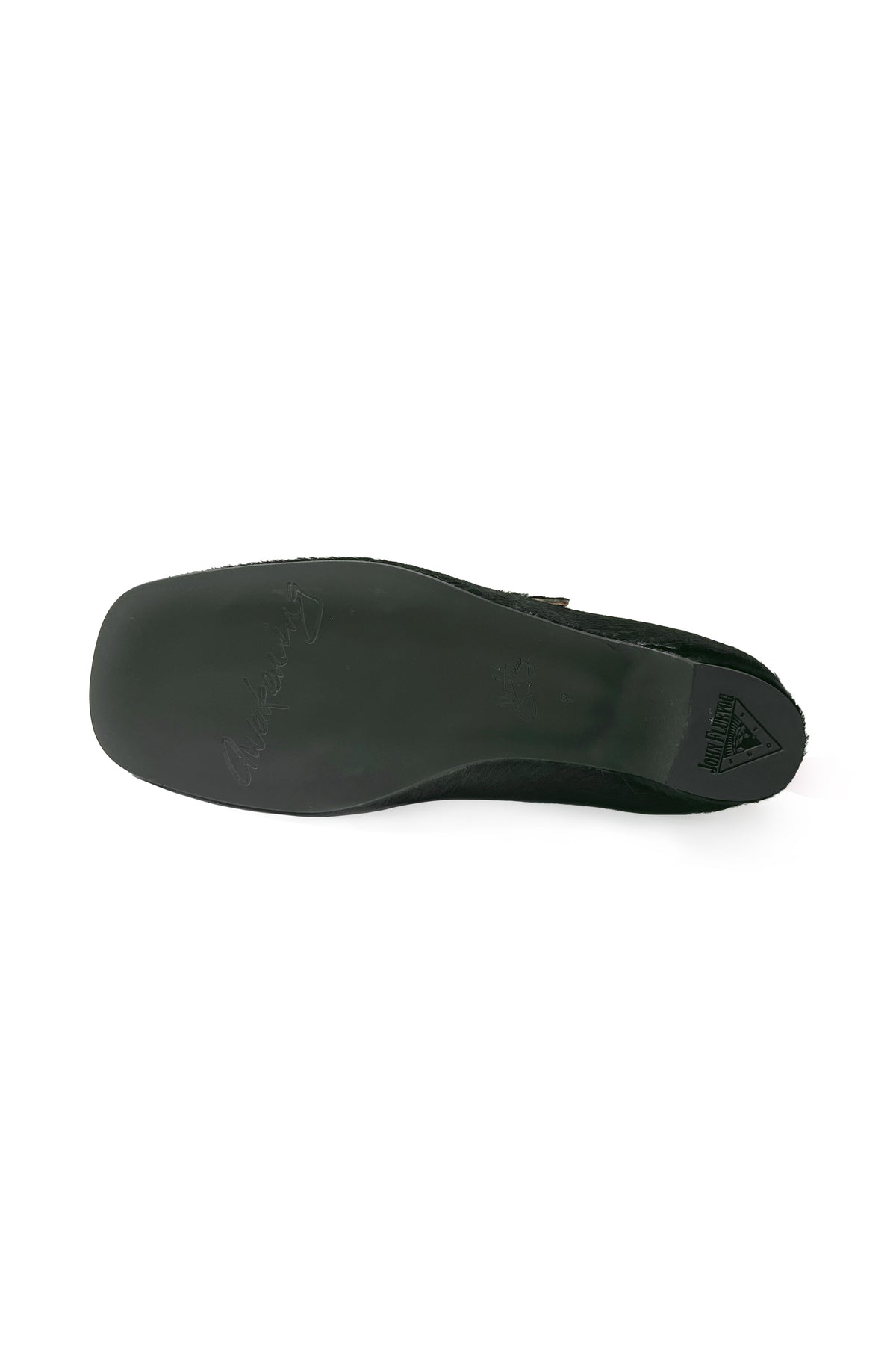 John Fluevog x Anna Sui Calf Hair Mary Janes- Dark Brown