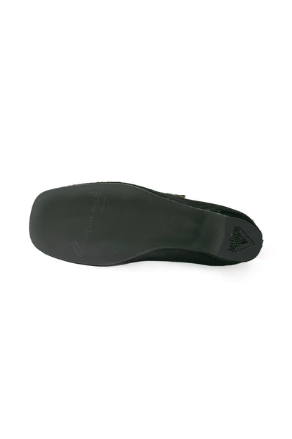 John Fluevog x Anna Sui Calf Hair Mary Janes- Dark Brown