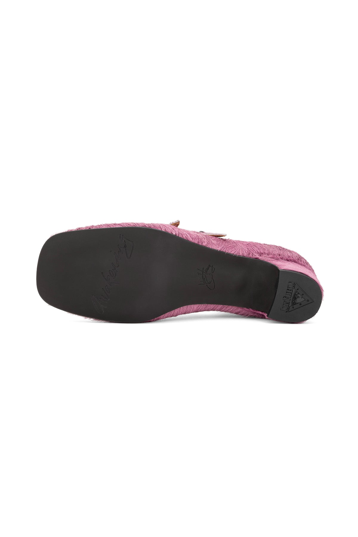 John Fluevog x Anna Sui Calf Hair Mary Janes- Pink