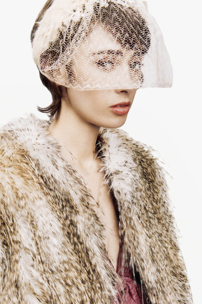 Mink Faux Fur Veil
