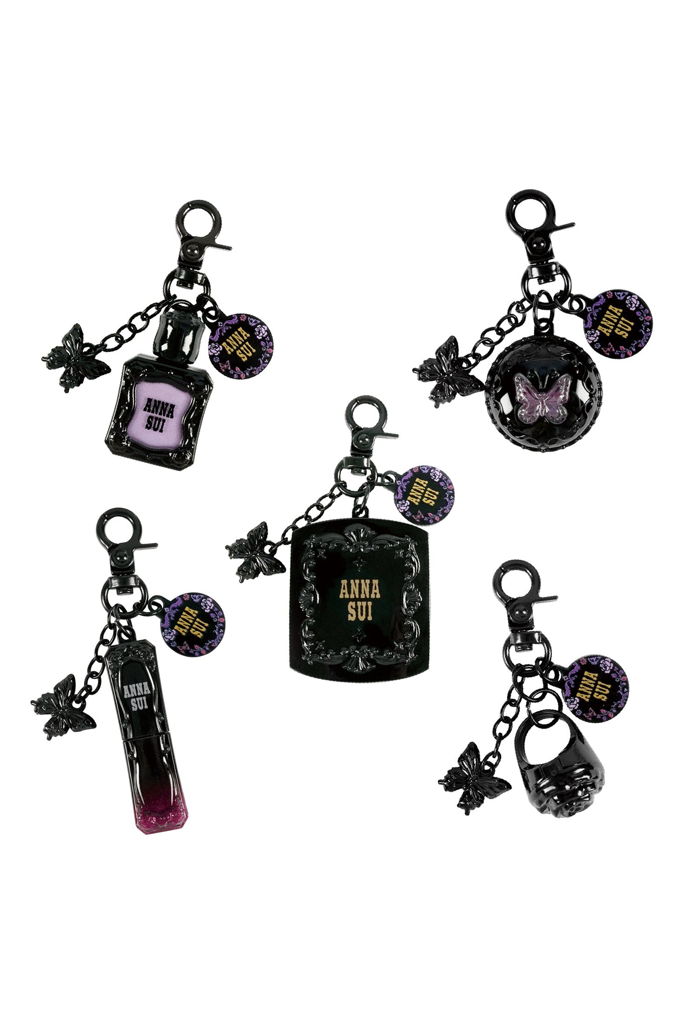 Anna Sui Mini Cosmetics Keychain – Complete Collector’s Set