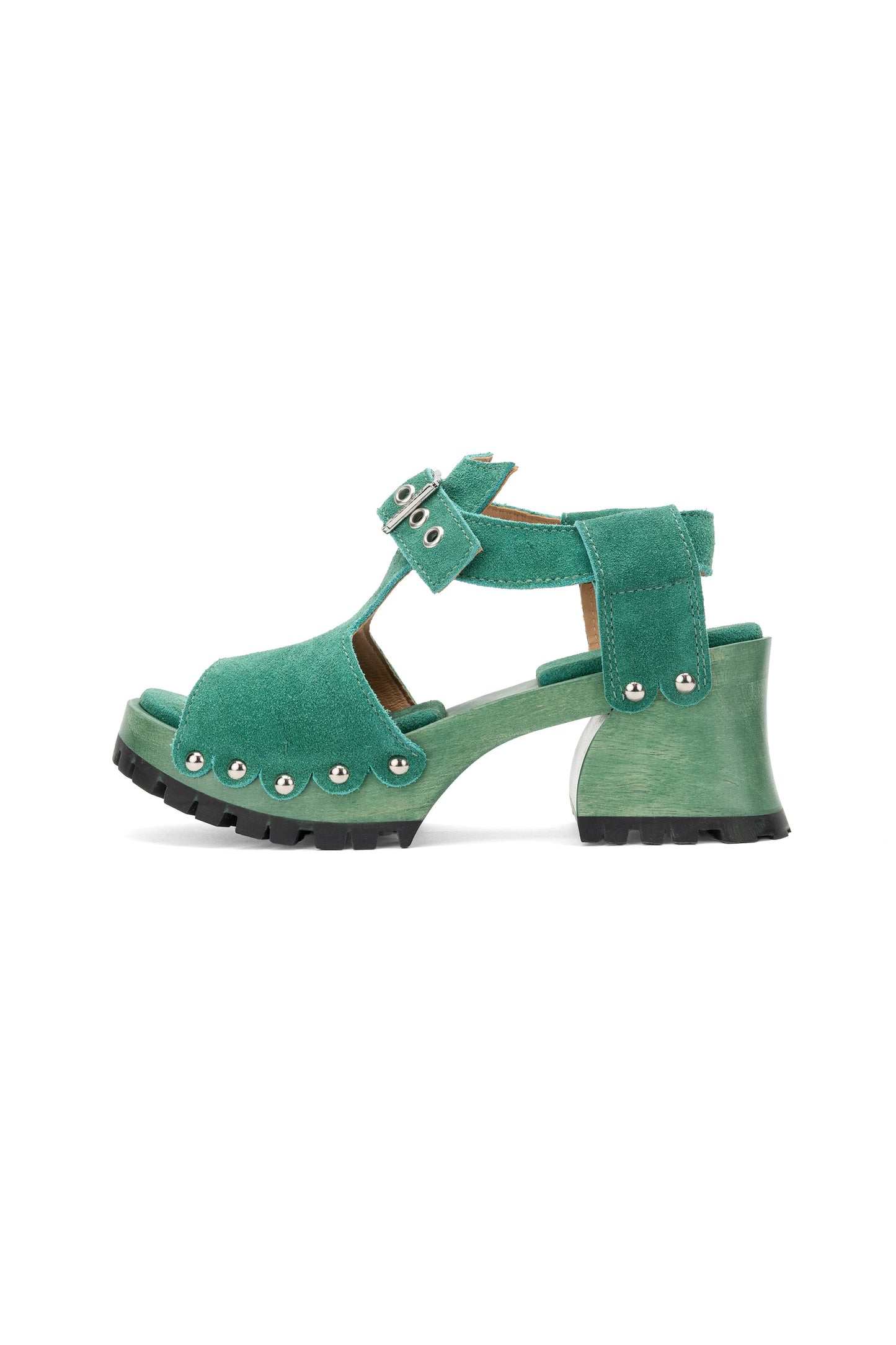 John Fluevog x Anna Sui Clog Sandals - Green
