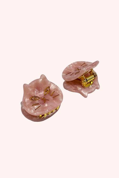 Etched Meow Cat Jaw Pair
