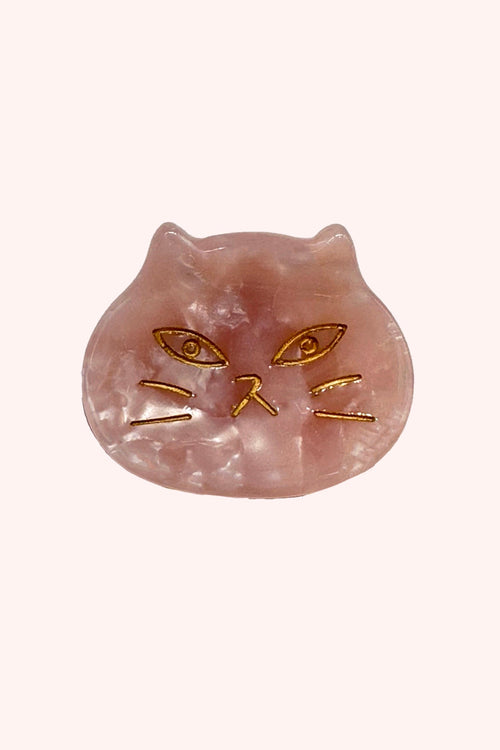 Etched Meow Cat Jaw Pair <br> Pink