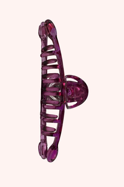 Mystical Seas French Jaw Clip, purple In the shape of an octopus with large arms, long grips