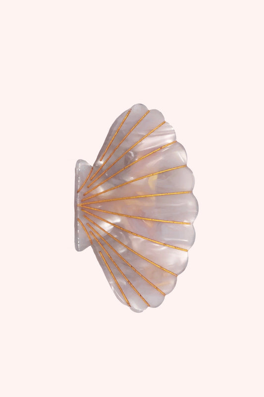Large Rosie Pink Pastel Sea Shell Jaw Clip