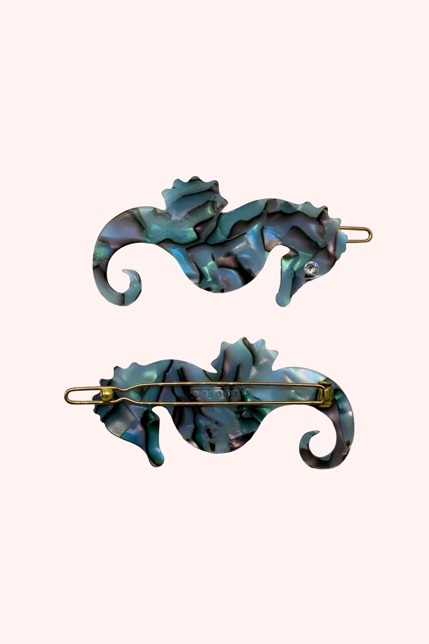 Sweet Seahorse Hair Pin Oyster
