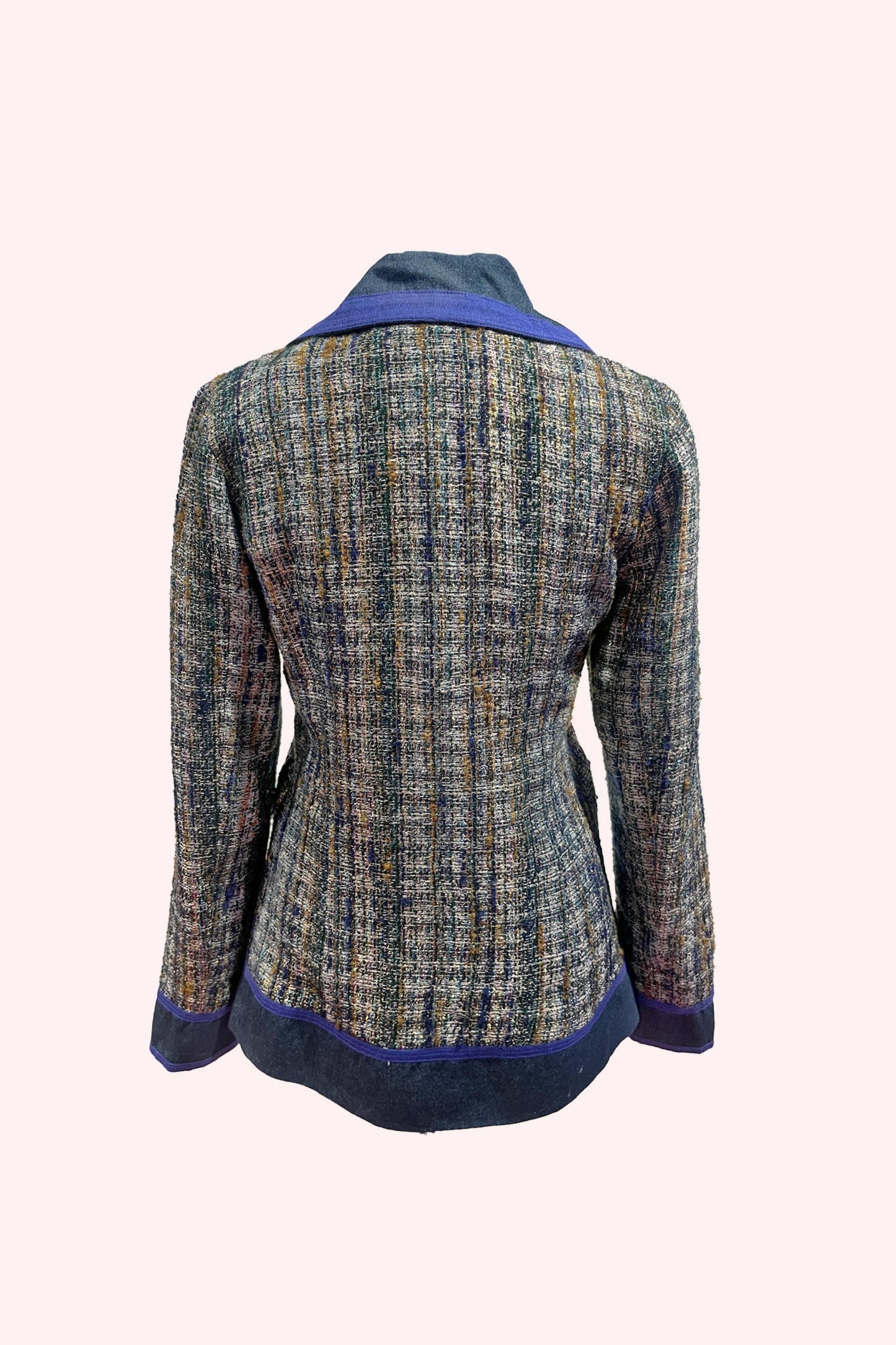 Lurex Tweed & Denim Jacket