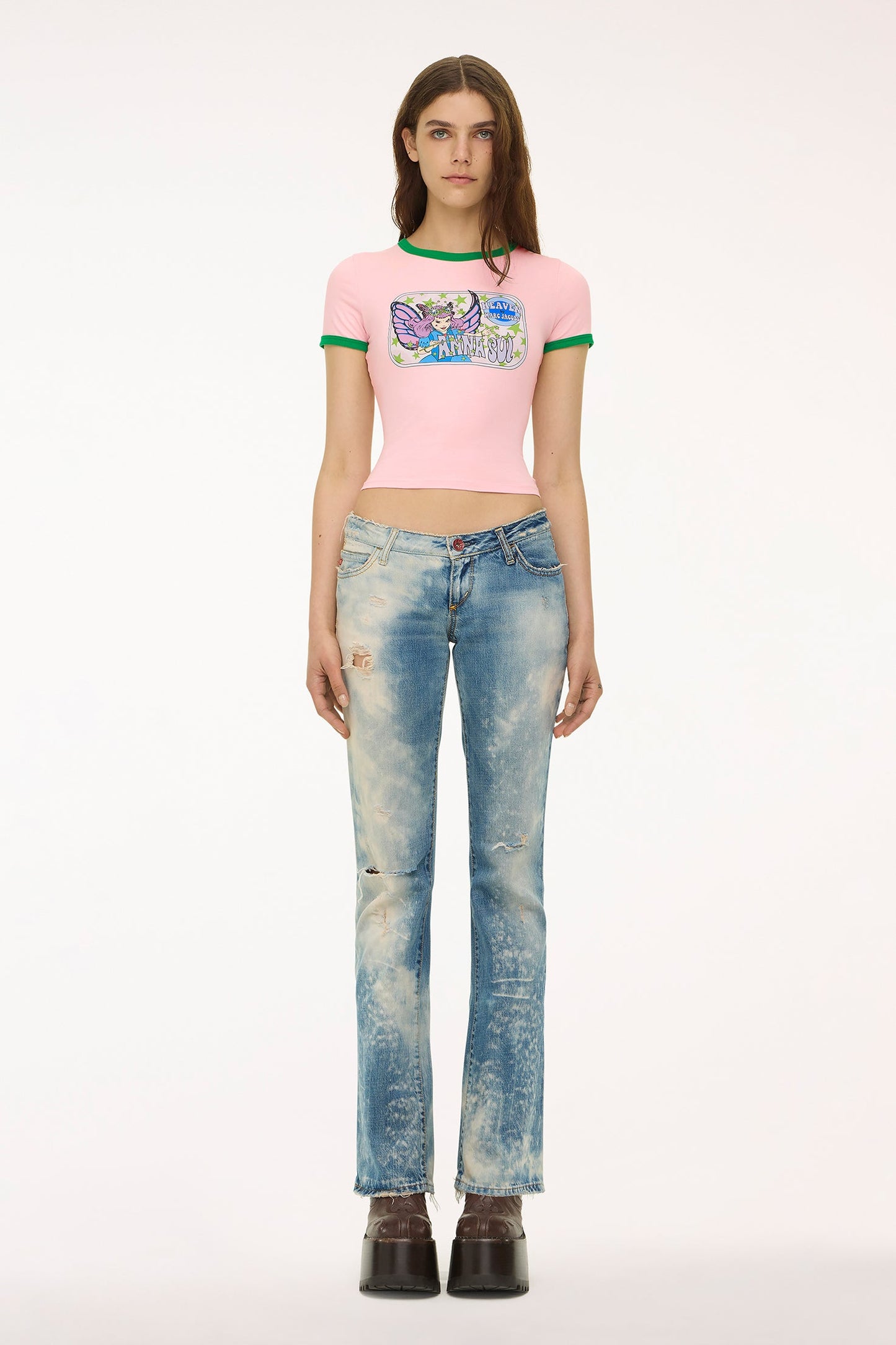 Limited Edition: Anna Sui x Heaven by Marc Jacobs Fairy Baby Tee Pink