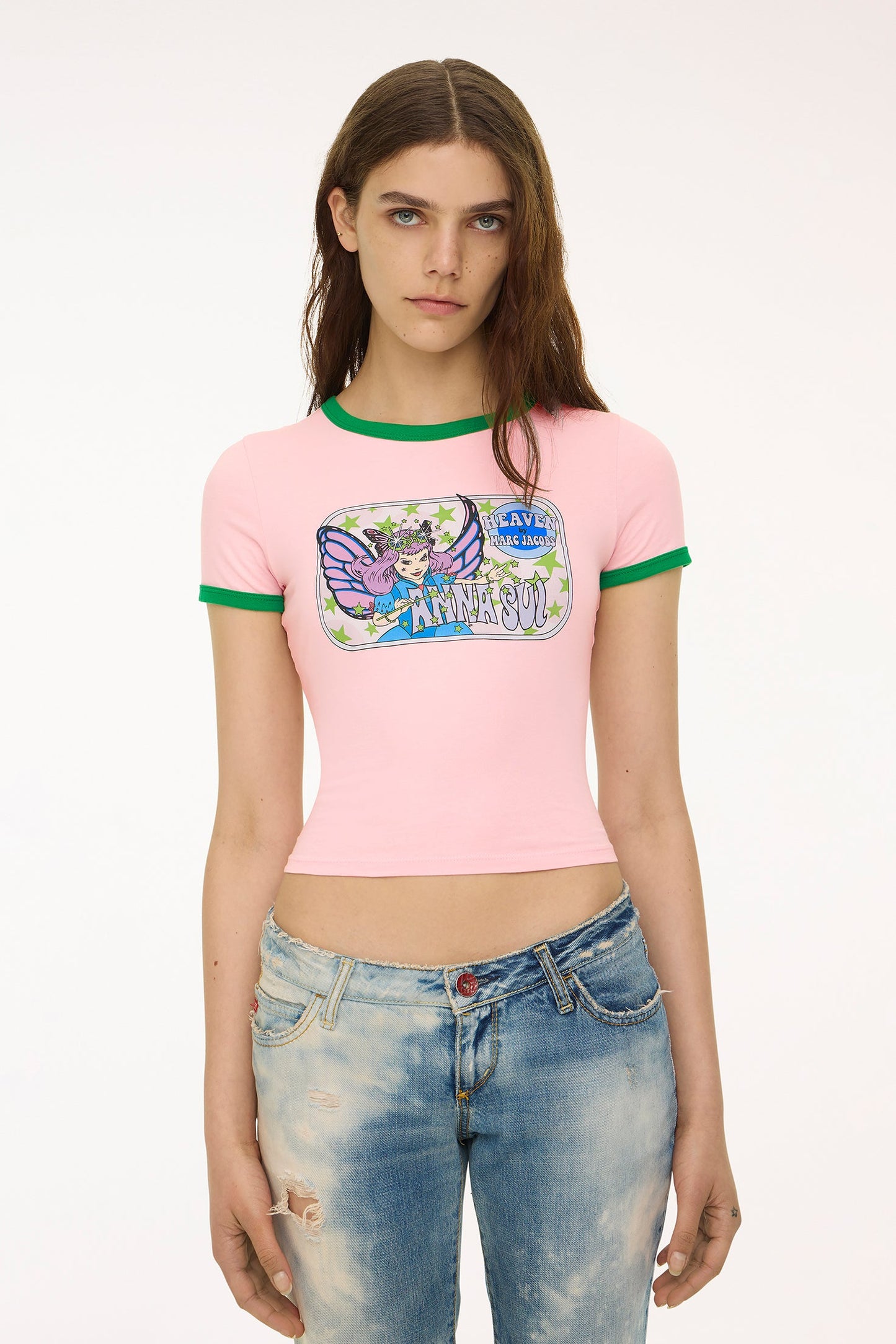 Limited Edition: Anna Sui x Heaven by Marc Jacobs Fairy Baby Tee Pink