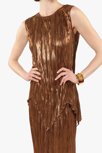 Pleats Sleeveless Top