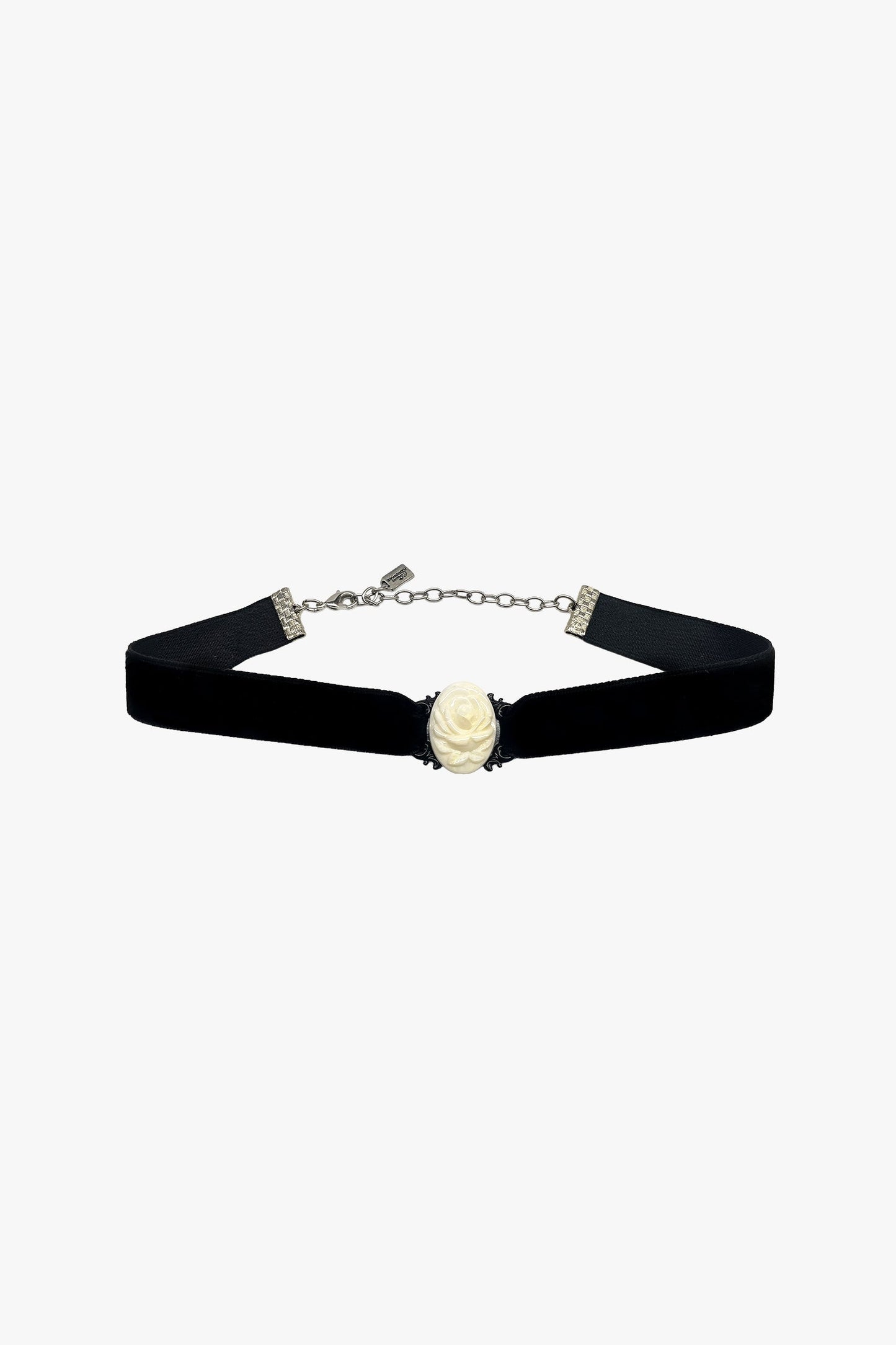 Oval Rose Choker - Ivory