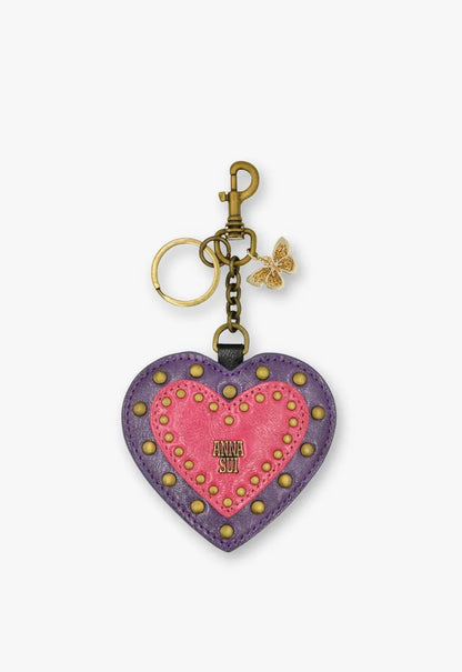 Purple Heart Bag Charm