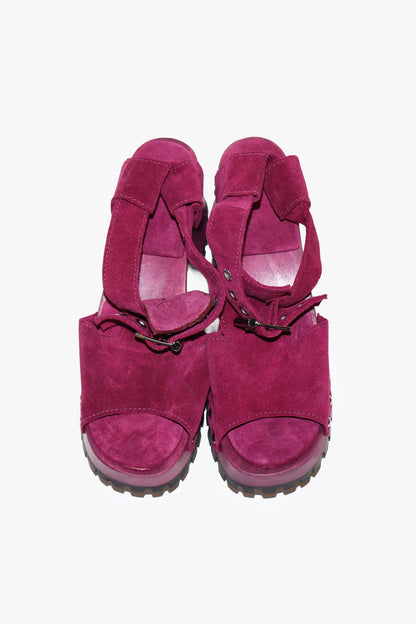 John Fluevog x Anna Sui Clog Sandals - Purple (Sample)