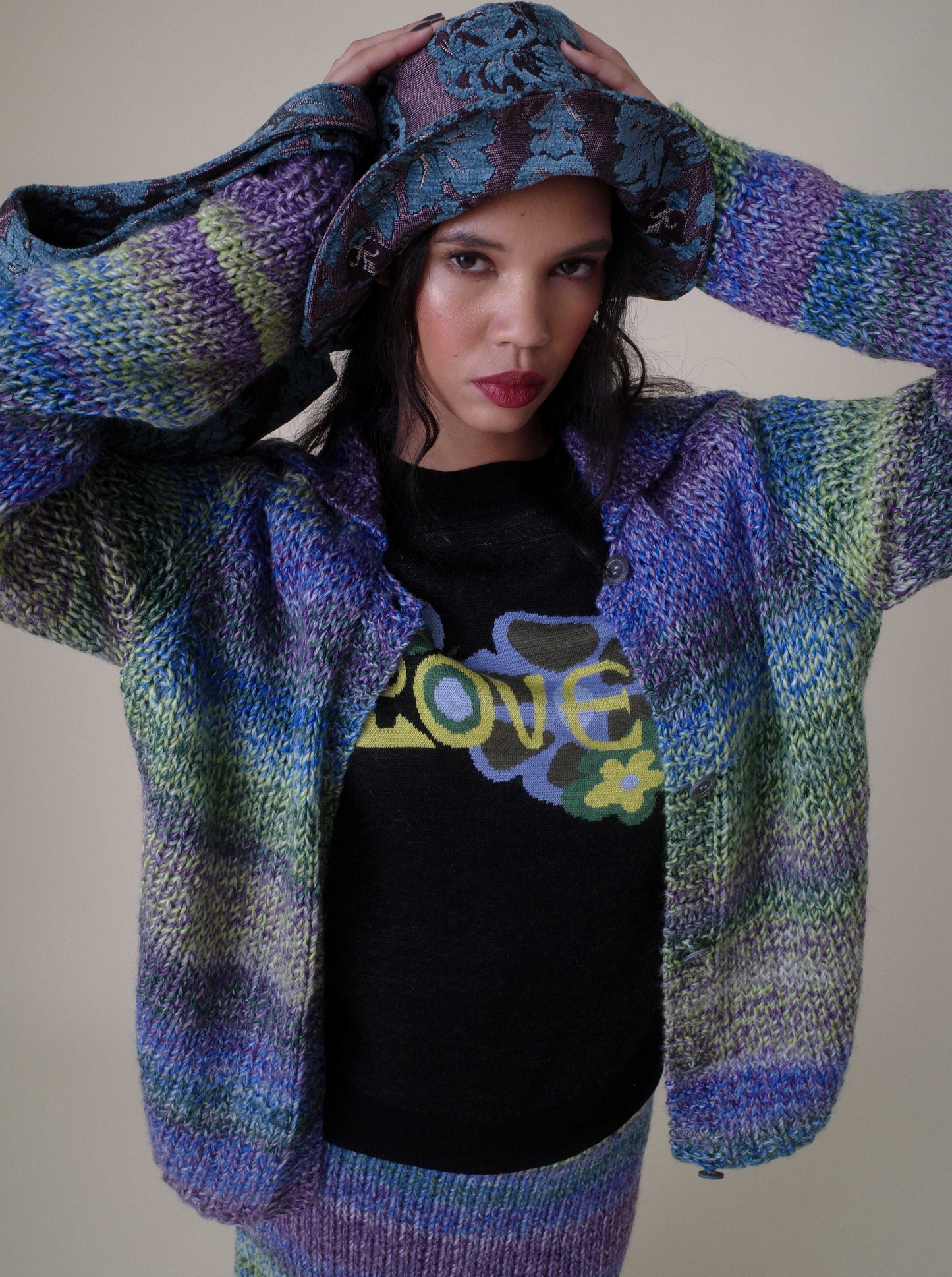 Spacedye Knit Cardigan