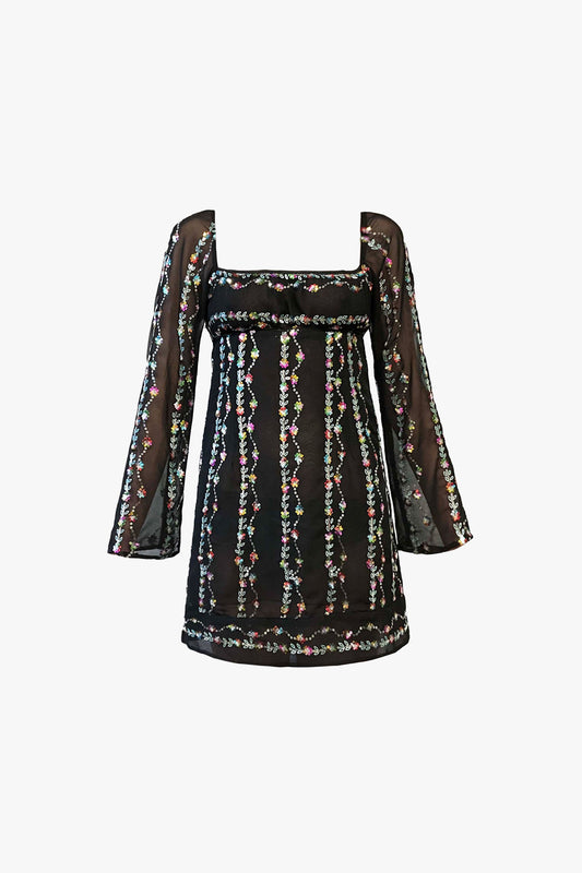 Florales Fantasie-Minikleid