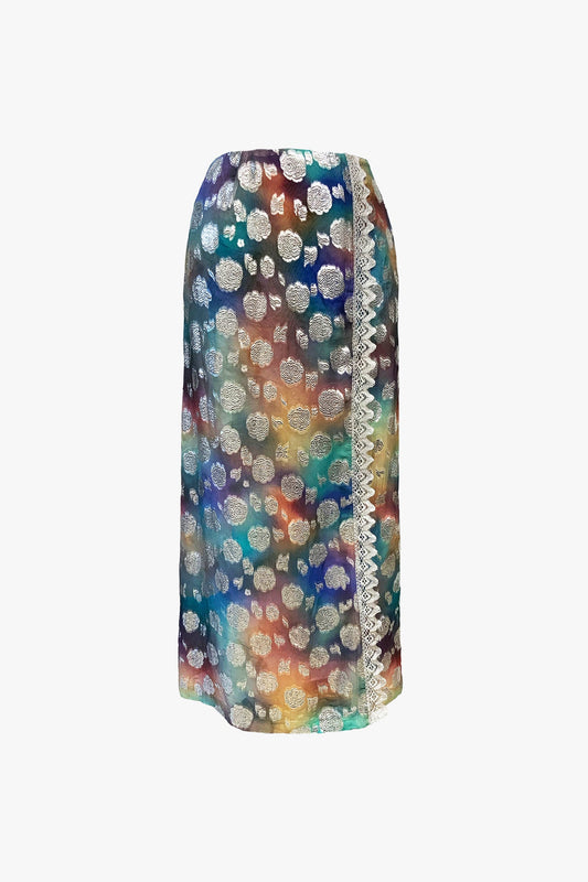 Poseidon Rose Maxi Skirt