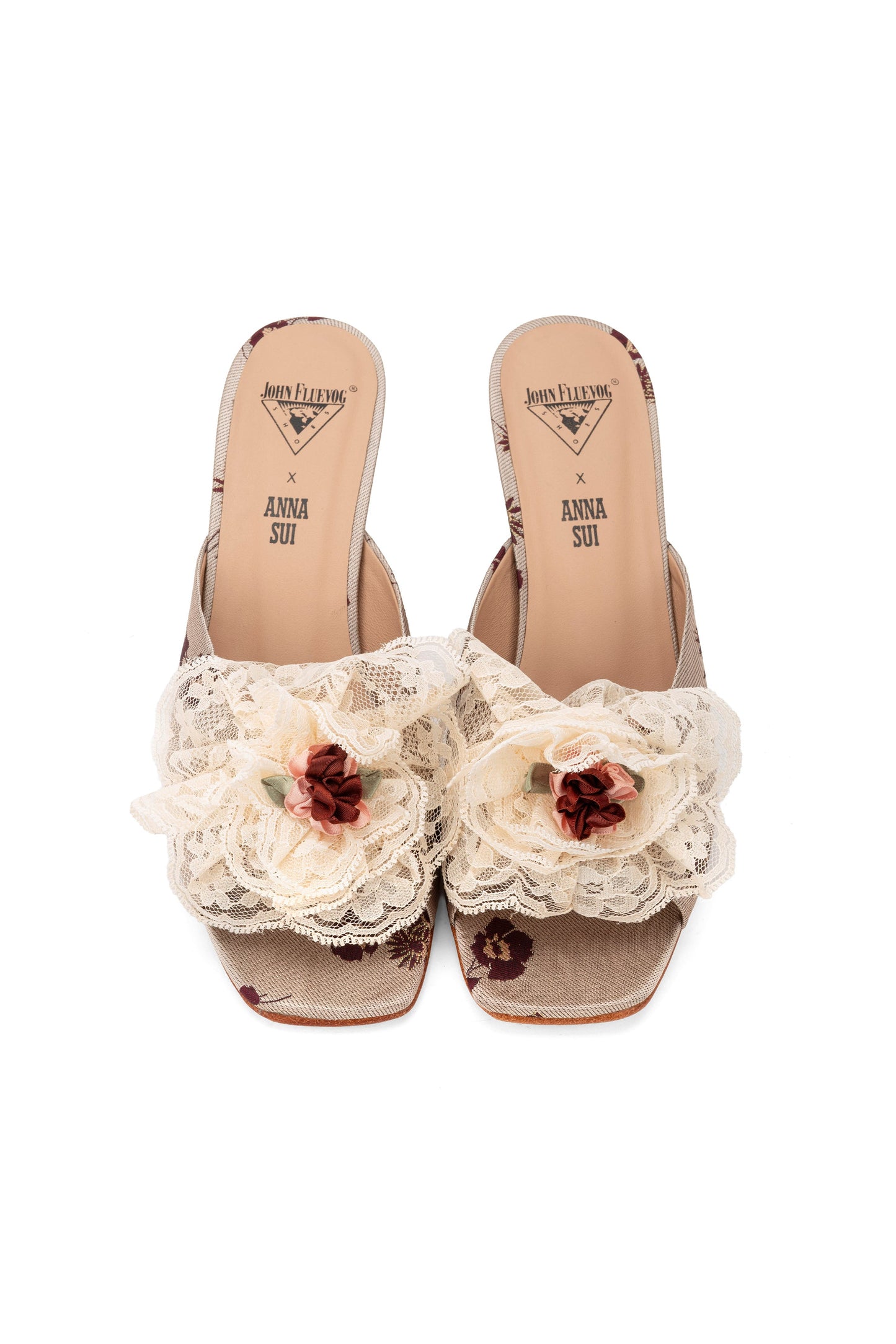 John Fluevog x Anna Sui Mules- Wildflower