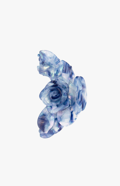 Rose Petal Bar Large Jaw Clip- Blue