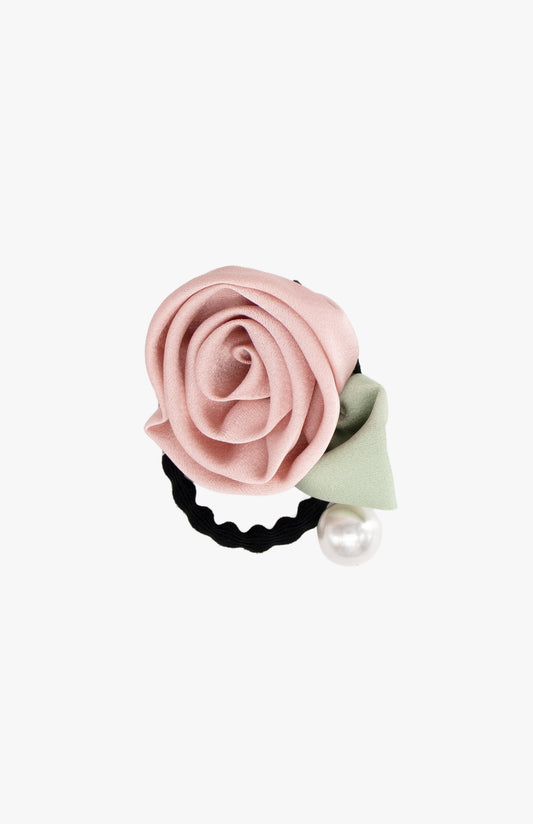 Rose Flower Pearl  Pony - Pink