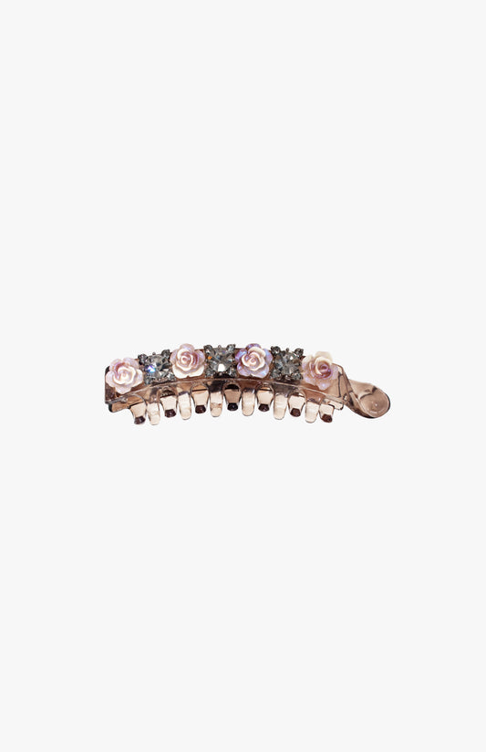 Rose Bloom Jeweled Chignon