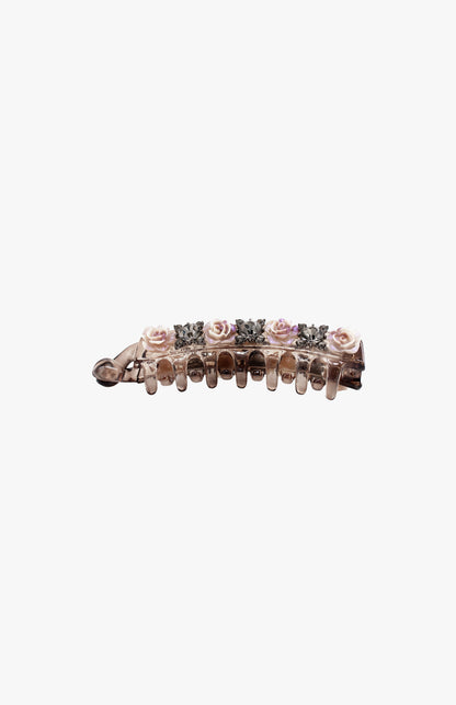 Rose Bloom Jeweled Chignon