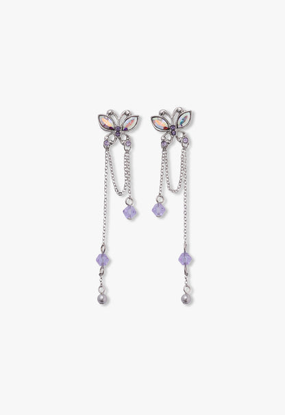 Silver Butterfly Bliss Earrings