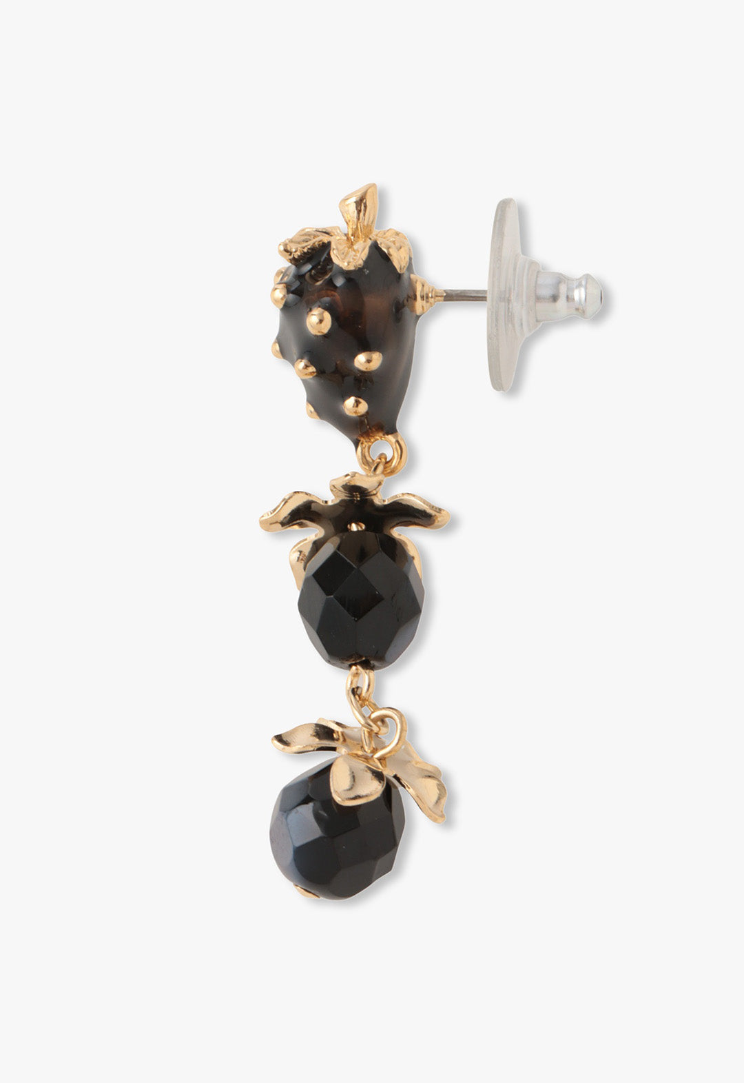 Black Berry Dangling Earrings