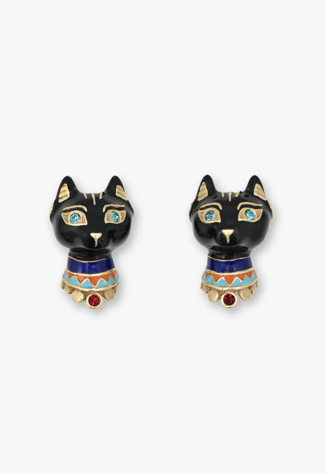 Egyptian Cat Stud Earrings