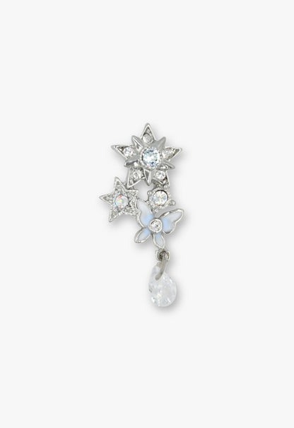 Moonlit Star & Butterfly Earrings