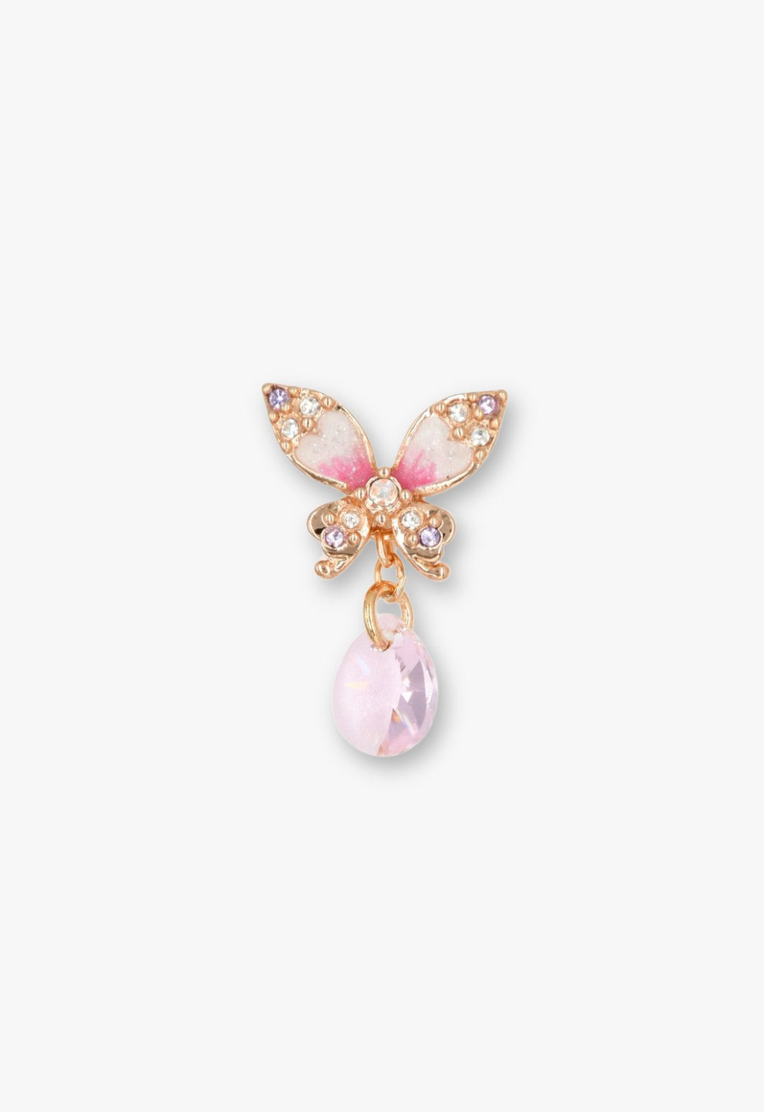 Crystal Bloom Butterfly Earrings