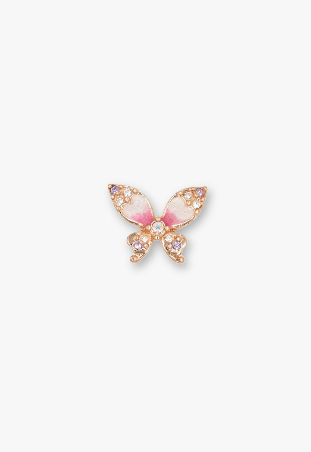 Crystal Bloom Butterfly Earrings