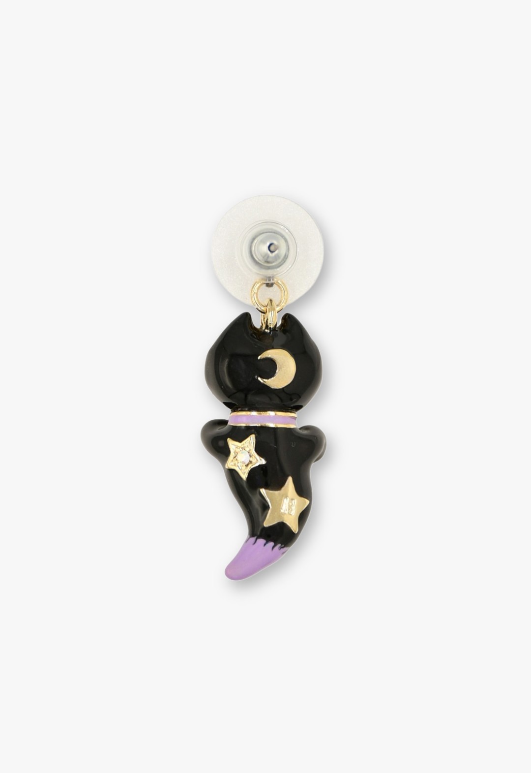 Midnight Kitty & Moon Earrings