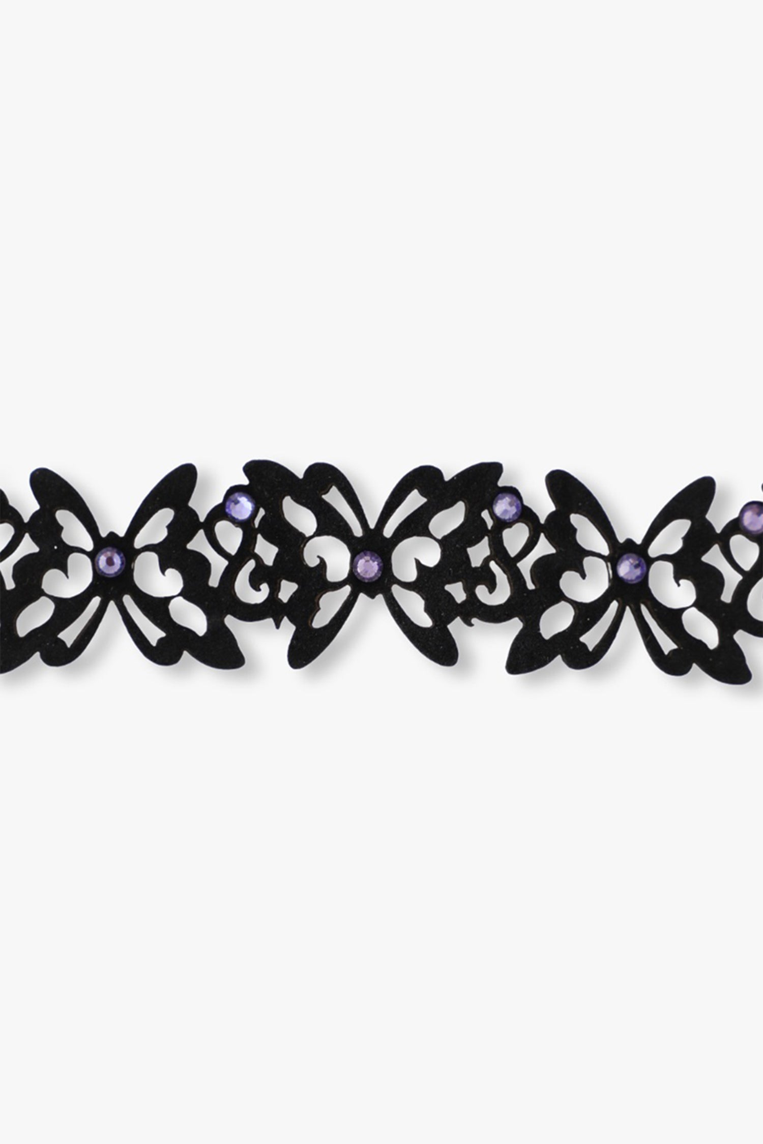 Butterfly Choker Necklace <br> Black