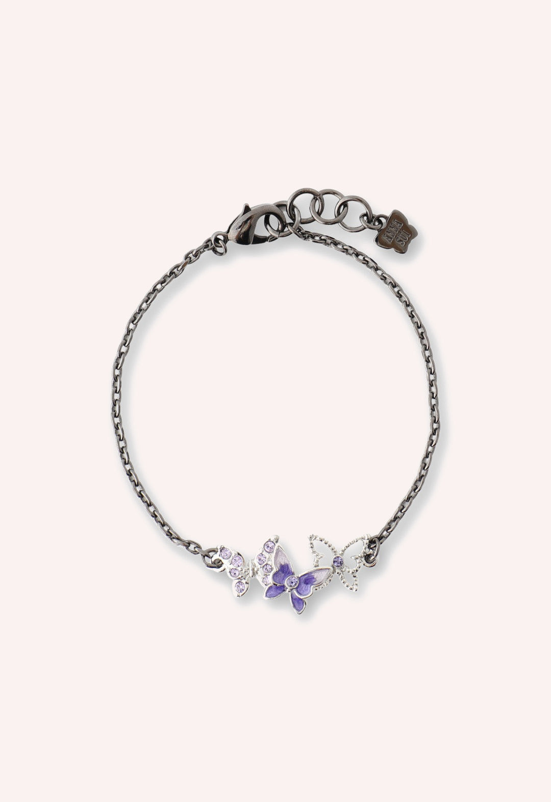 Bejeweled Butterfly Bracelet Violet