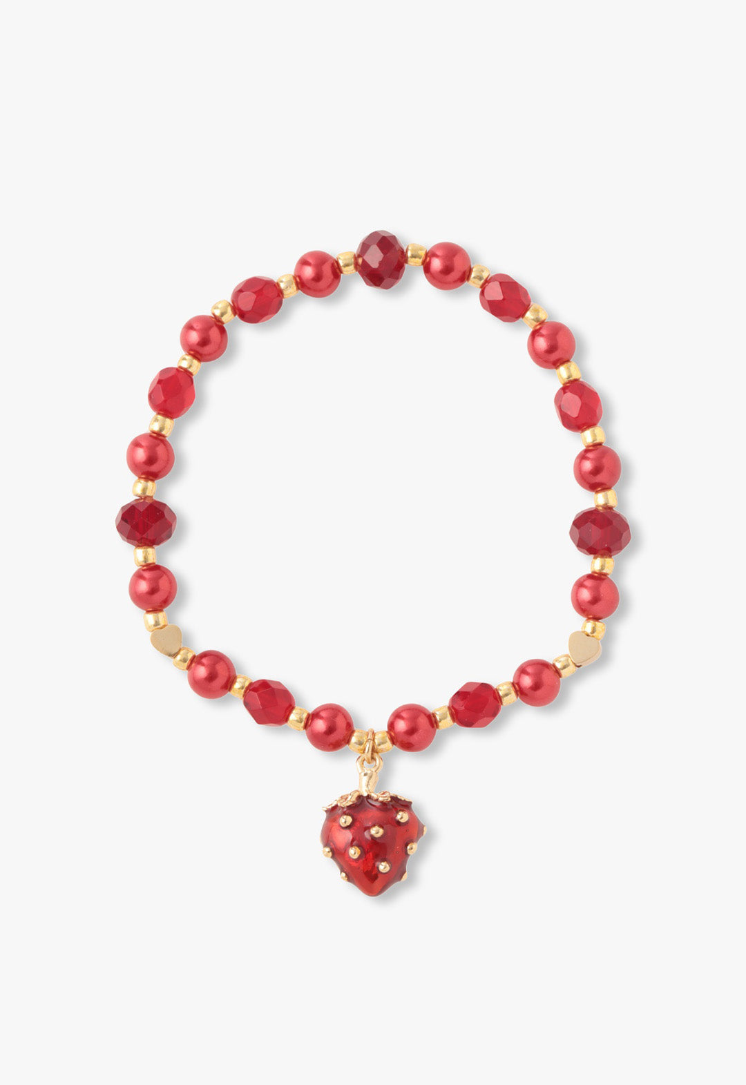 Sweet Strawberry Charm Bracelet