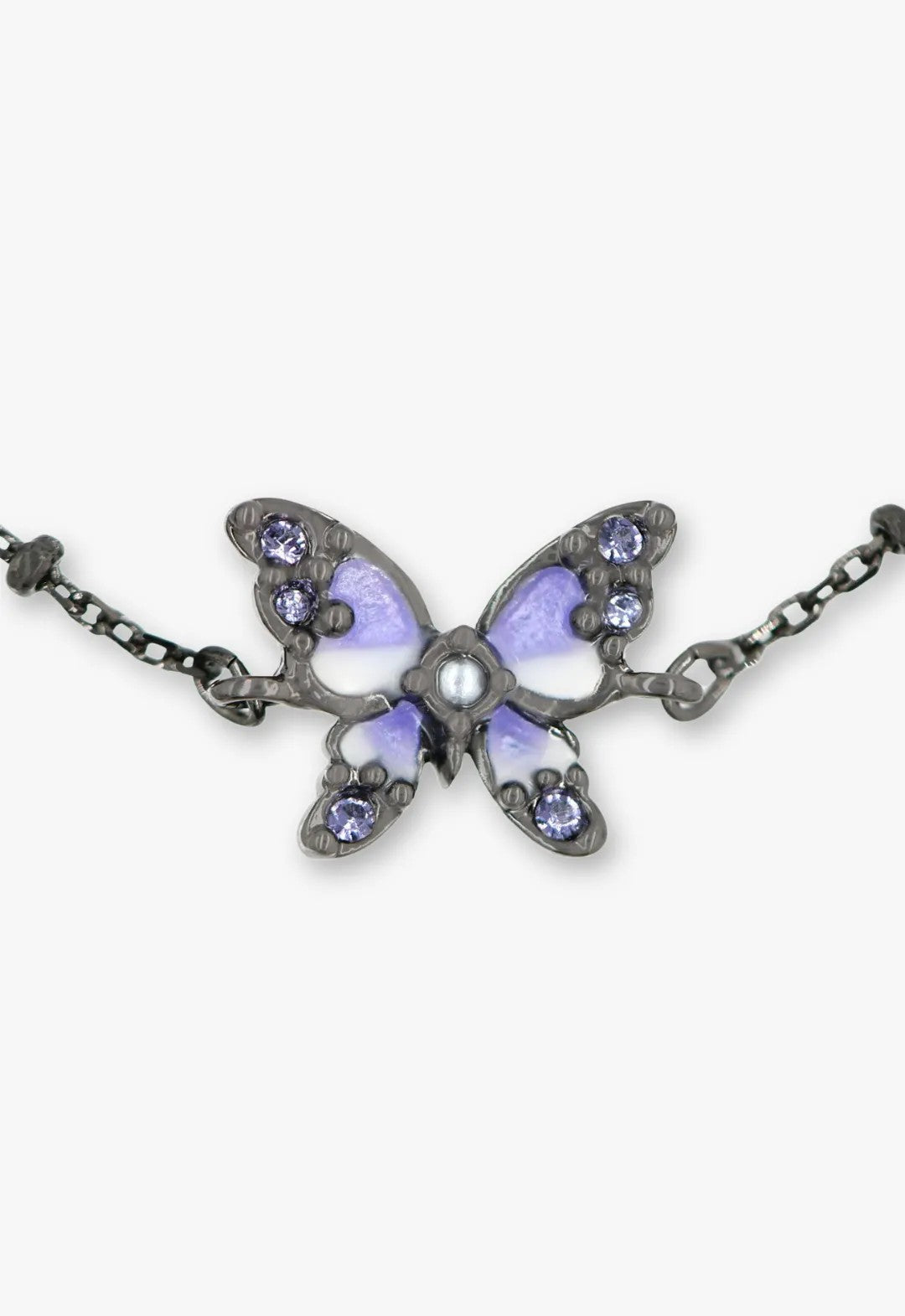 Shining Butterfly Bracelet - Purple Gunmetal