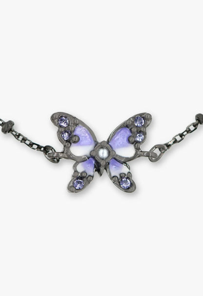 Shining Butterfly Bracelet - Purple Gunmetal