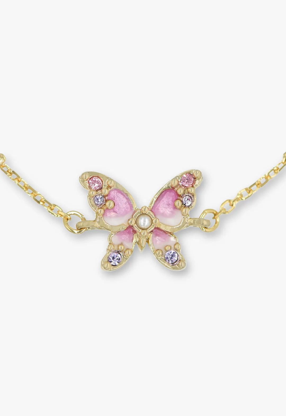 Shining Butterfly Bracelet - Pink Gold