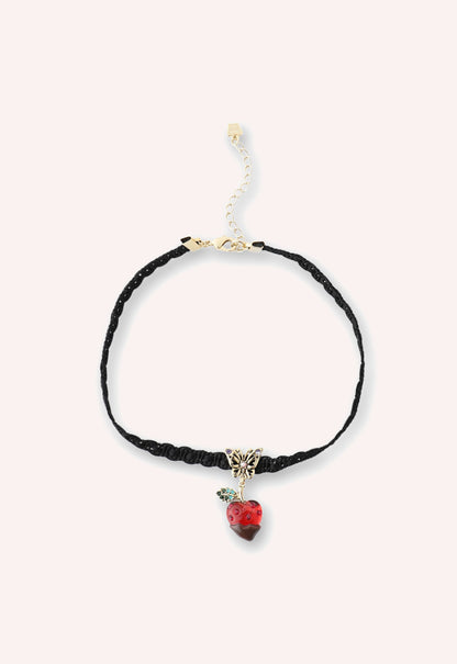 Chocolate Covered Strawberry Choker - Black Multi