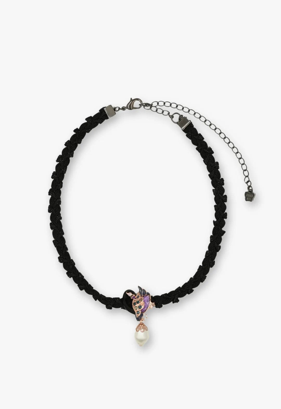 Midnight Swan Pearl Choker